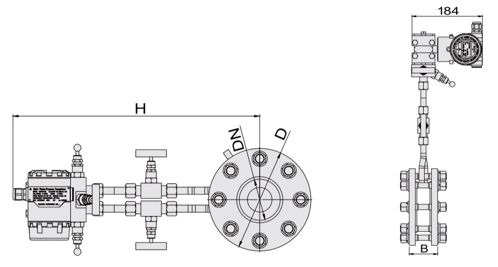 ACU10F一體化多變量孔板質量流量計